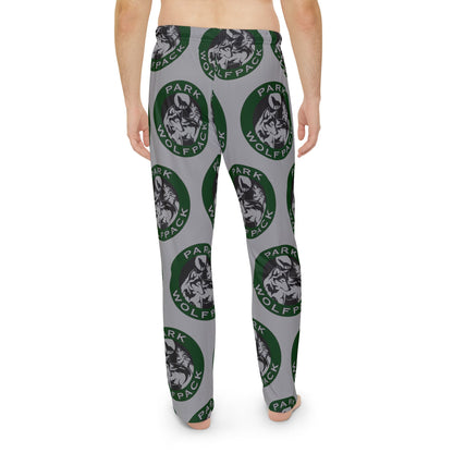 Park Wolfpack Cozy Graphic Pajama Pants for Men - Retro Design & Comfort