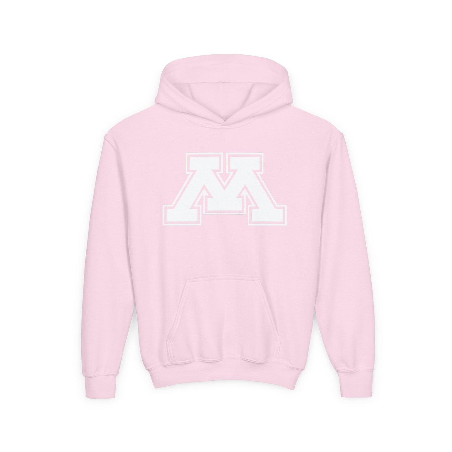 Minnetonka Skippers White M Logo Youth Sporty Hoodie