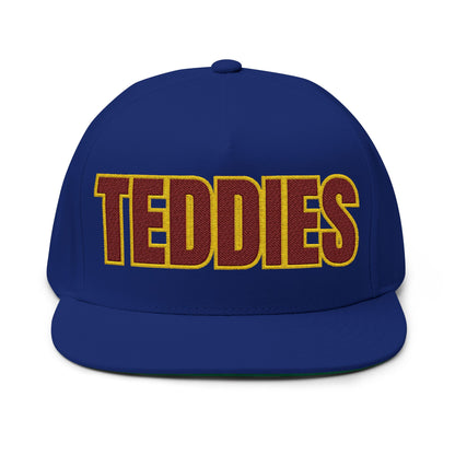 Minneapolis Roosevelt Teddies Embroidered Flat Bill Cap — School Spirit Snapback