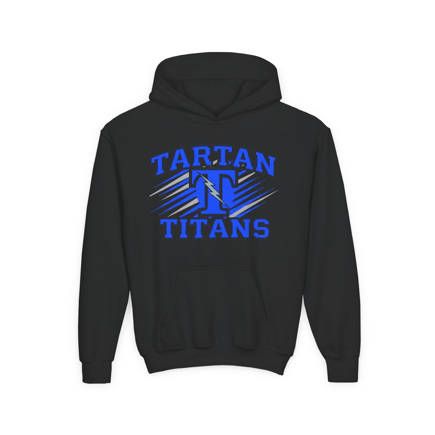 Tartan Titans Youth Heavy Blend Hooded Sweatshirt – Perfect for Team Spirit and Casual Wear