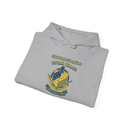 Wayzata Trojans Girls Track Championship Hoodie - 2026 State Champions