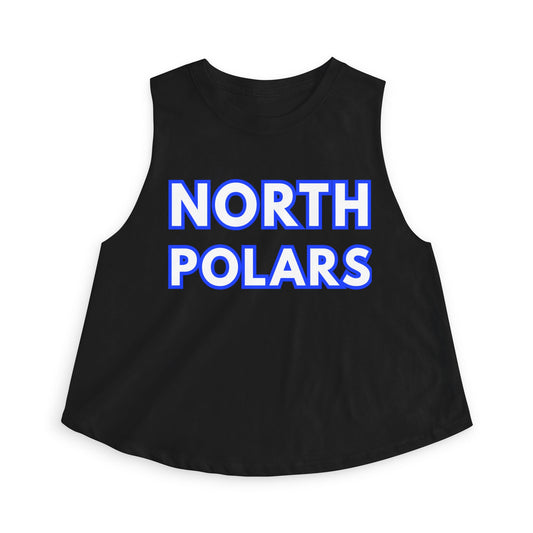 Minneapolis North Polars Crop Top — Retro Script Athletic Women's Tank