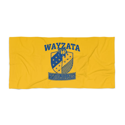 Wayzata Trojans Beach Towel - Perfect for Summer Fun or Spring Break
