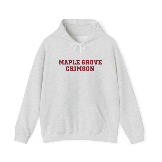 Maple Grove Crimson Unisex Heavy Blend™ Hooded Sweatshirt - Cozy and Stylish for School Spirit