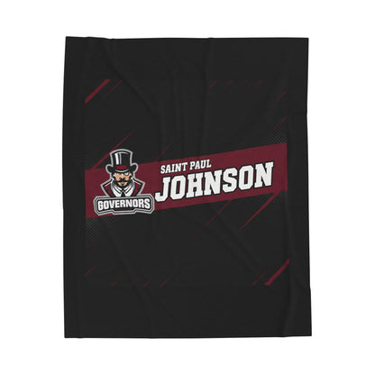Saint Paul Johnson Velveteen Plush Blanket
