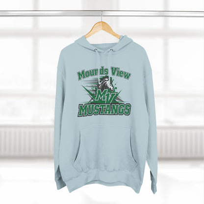 Mounds View Mustangs Three-Panel Fleece Hoodie