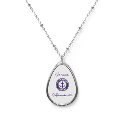 Minneapolis Southwest Lakers Oval Pendant "Forever" Necklace