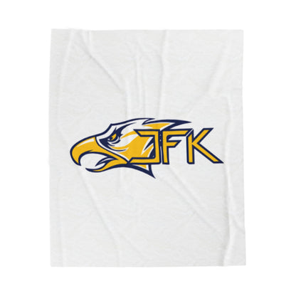 Bloomington Kennedy Eagles Cozy Velveteen Plush Blanket - Perfect for Relaxation and Home Decor