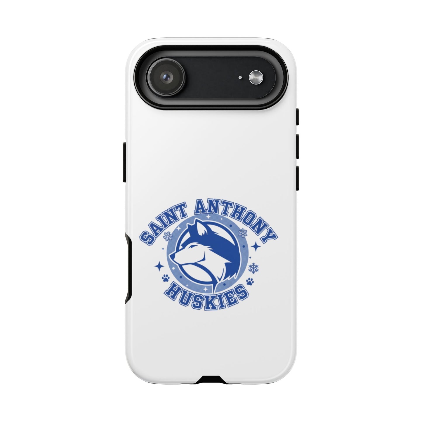 Saint Anthony Huskies Tough Phone Case — Protective White Phone Cover with Husky Logo