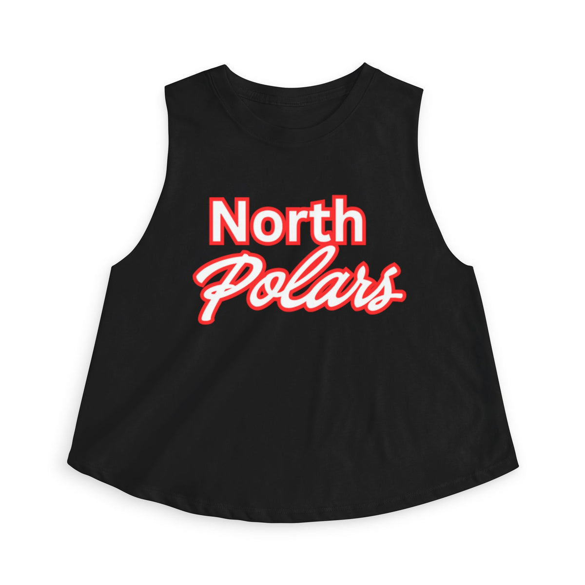 North Polars Crop Top — Retro Script Athletic Women's Tank