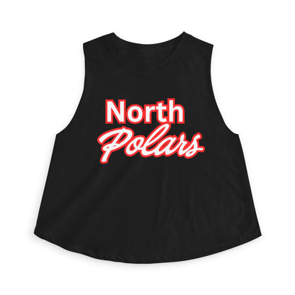 North Polars Crop Top — Retro Script Athletic Women's Tank