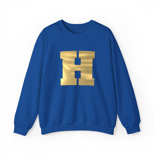 Hastings Raiders H Metallic Blue Crewneck Sweatshirt