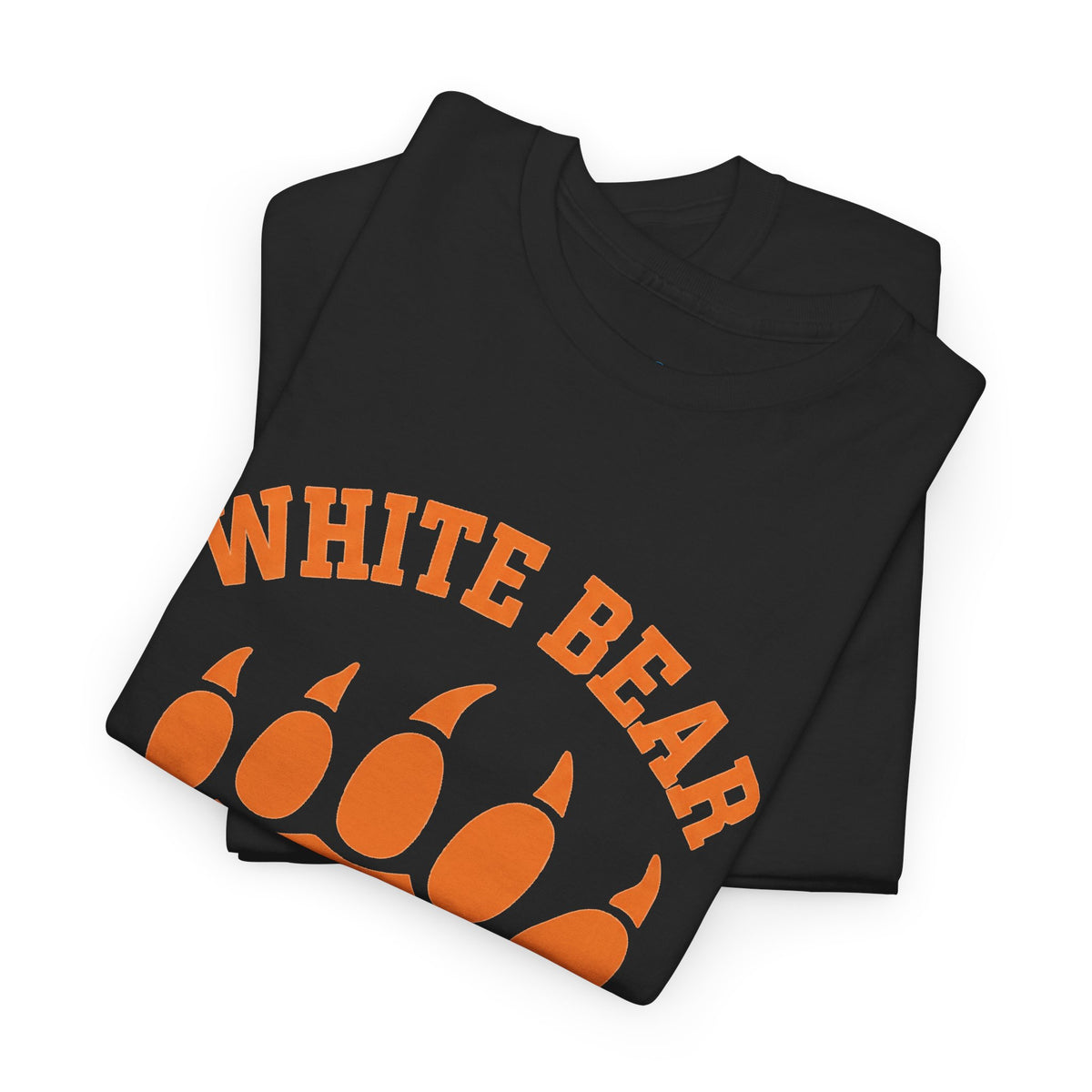 White Bear Bears Paw T-Shirt — School Spirit Tee with 'B' Logo