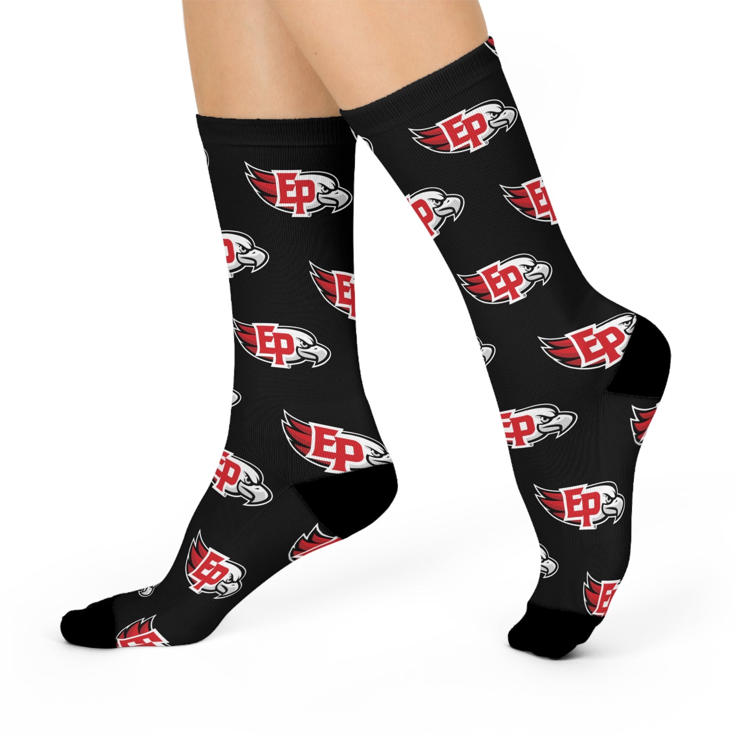 Eden Prairie Eagles Trendy Cushioned Crew Socks