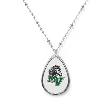 Mounds View Mustangs Oval Necklace