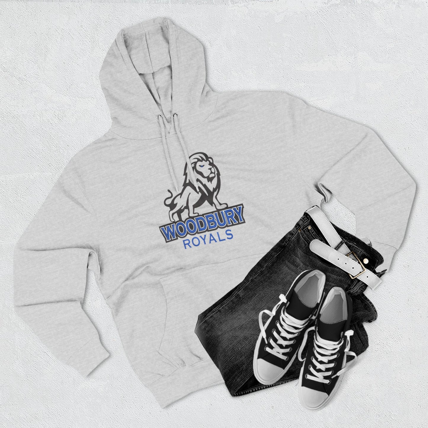 Woodbury Royals Three-Panel Fleece Hoodie