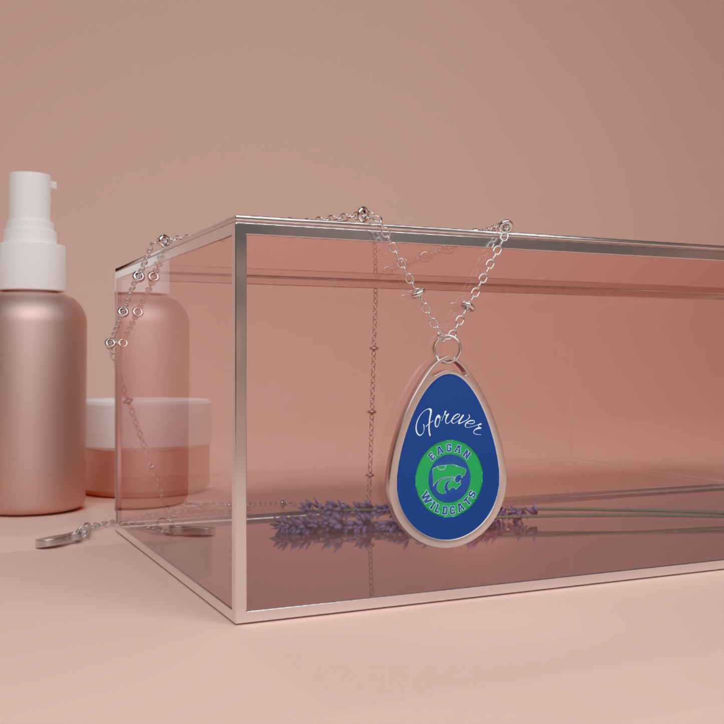 Eagan Wildcats "Forever" Oval Necklace