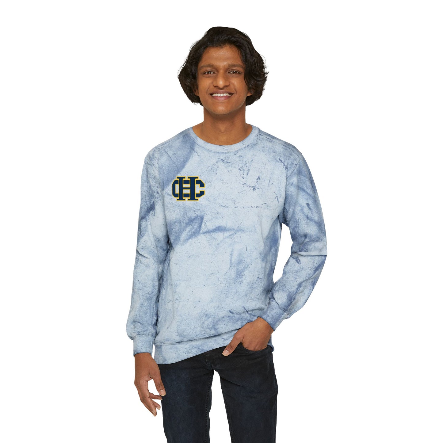 Unisex Color Blast Crewneck Sweatshirt - Vibrant Casual Comfort