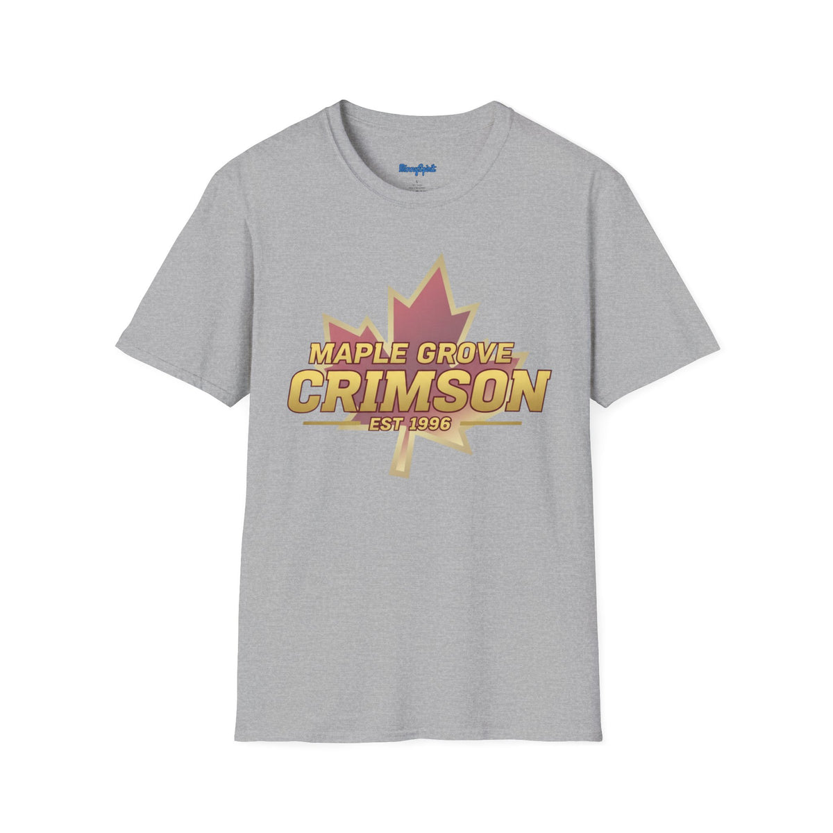 Maple Grove Crimson Est. 1996 Maple Leaf T-Shirt