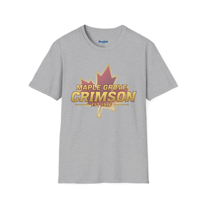 Maple Grove Crimson Est. 1996 Maple Leaf T-Shirt