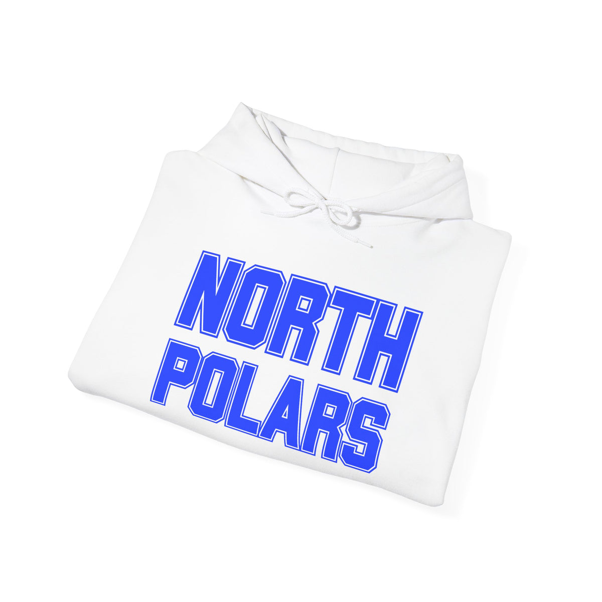Minneapolis North Polars Hoodie — Retro Block Letter Graphic Pullover