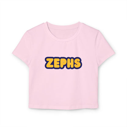 Mahtomedi Zephyrs Women’s Baby Tee - Retro Graphic Top for Casual Vibes