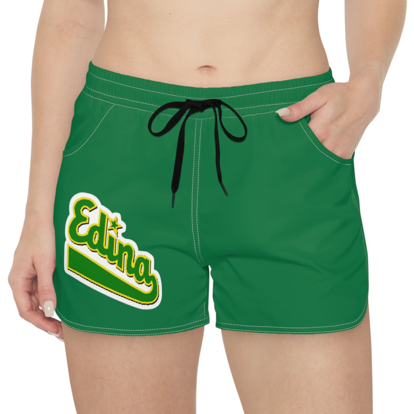 Edina Hornets Comfortable Women's Green Casual Shorts