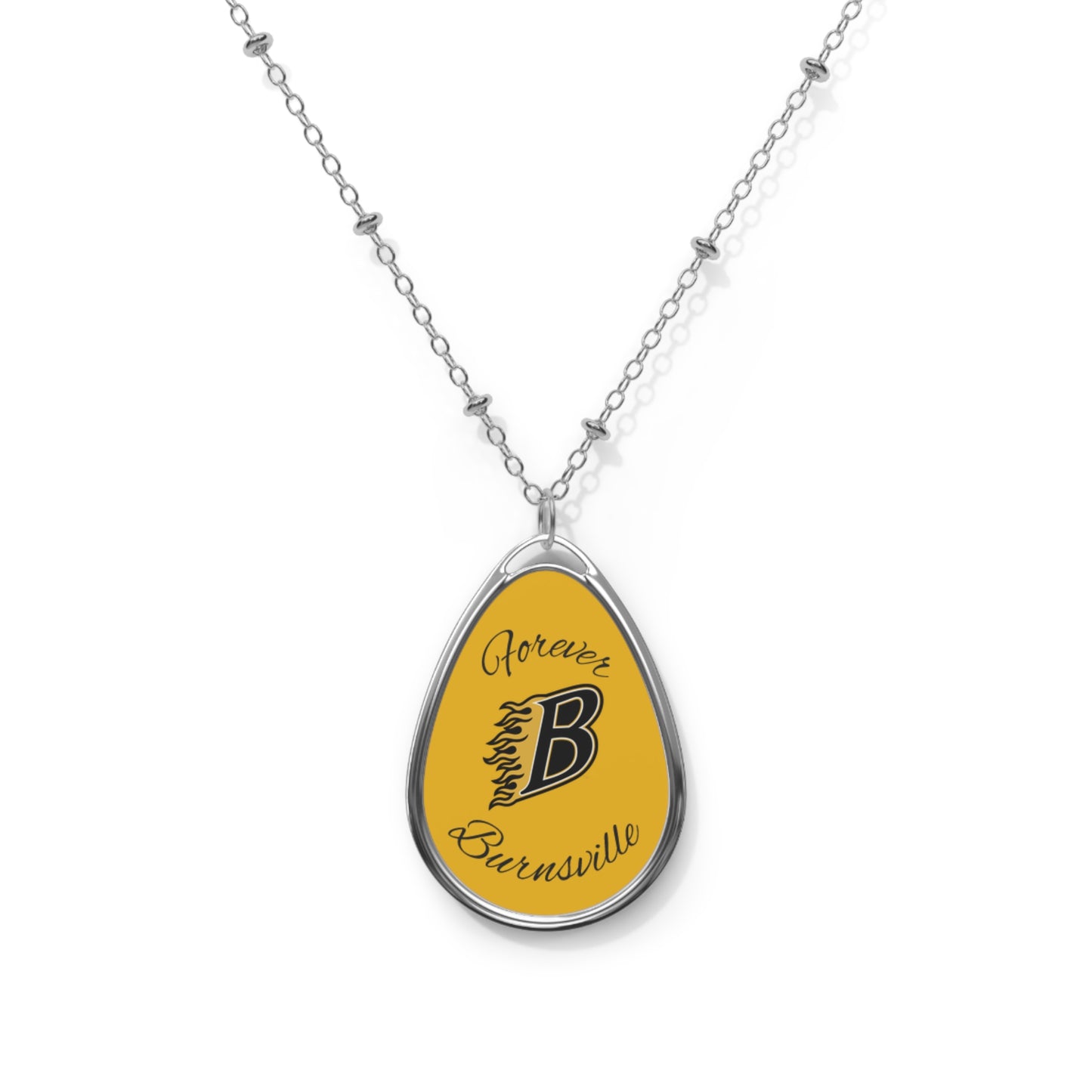 Burnsville Blaze "Forever" Oval Necklace