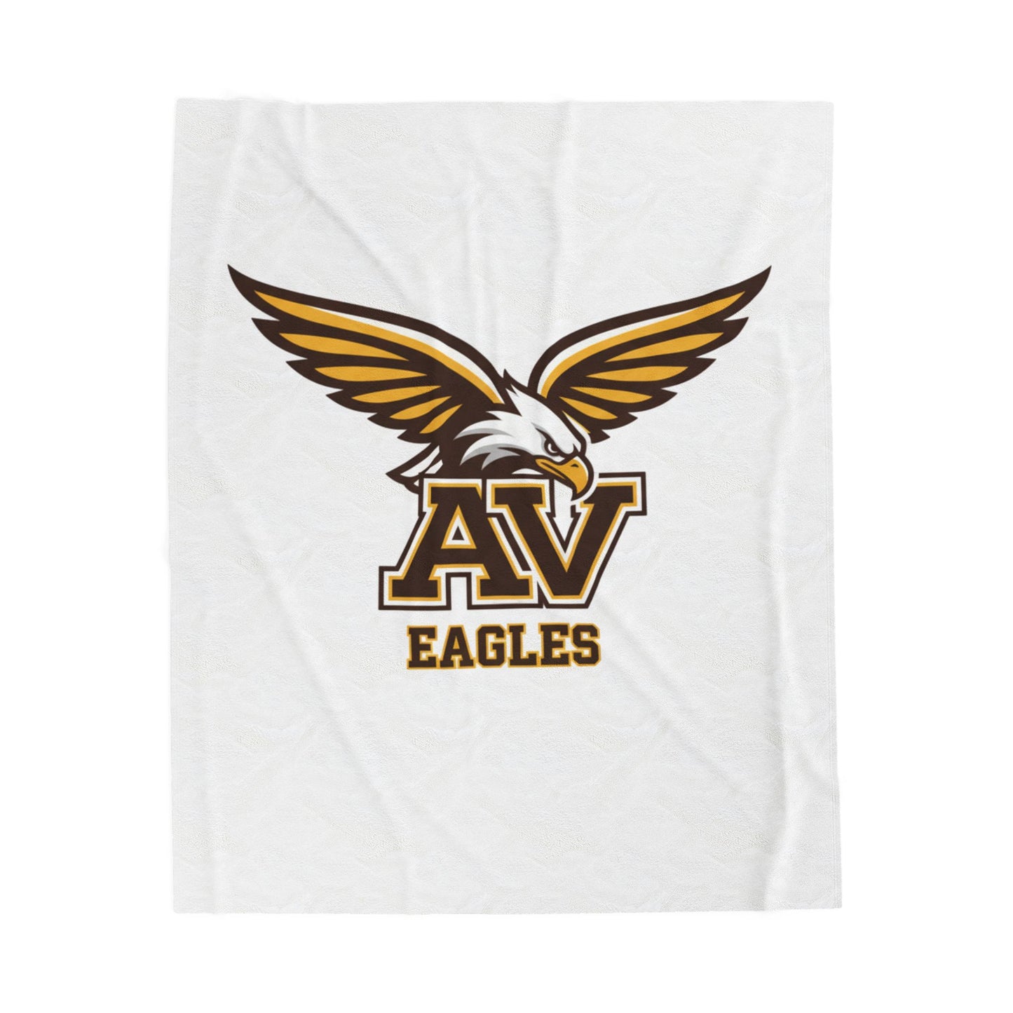Apple Valley Eagles Cozy Velveteen Plush Blanket