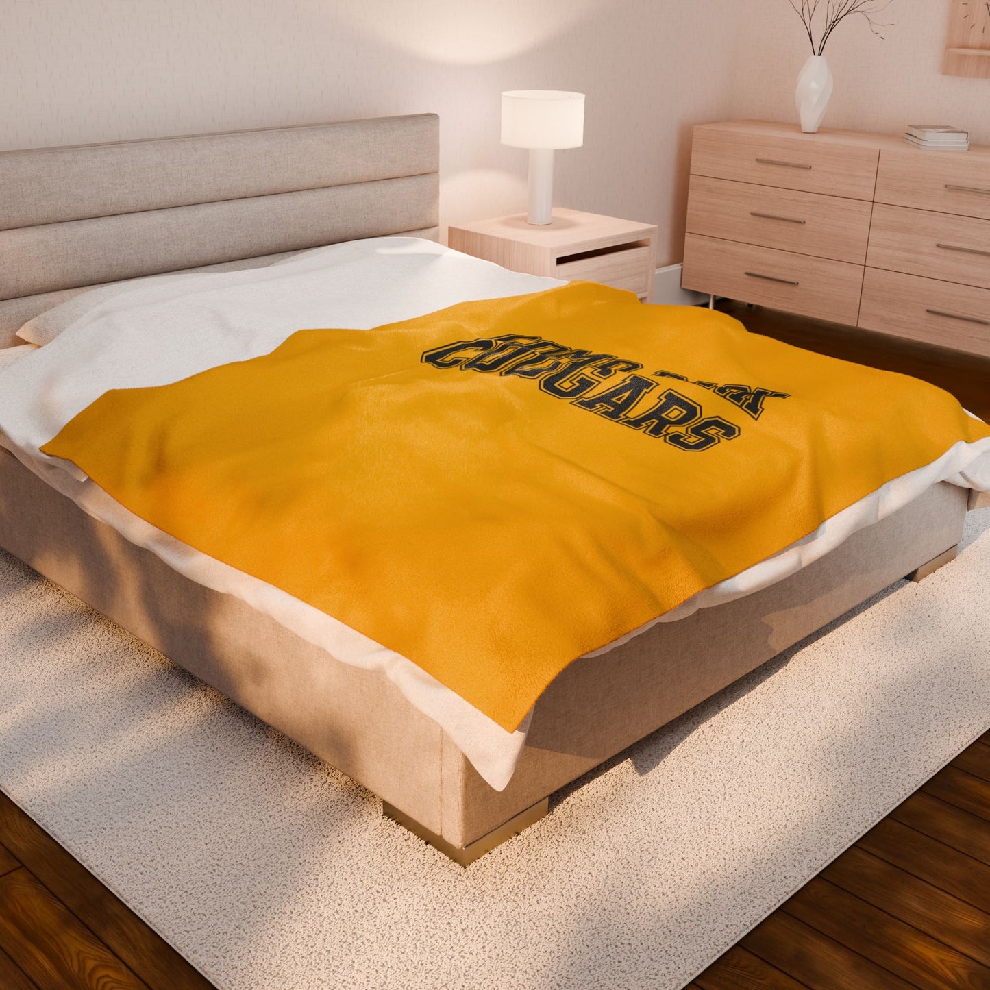 Como Park Velveteen Plush Blanket - Cozy Soft Throw for Home & Travel