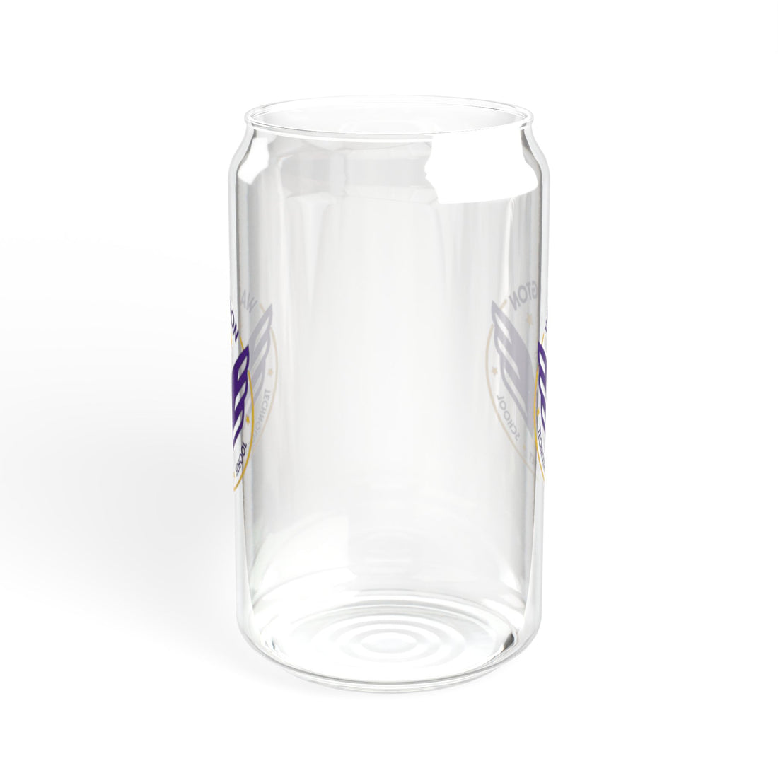 Washington Eagle Design Sipper Glass - 16oz Travel Mug with Straw