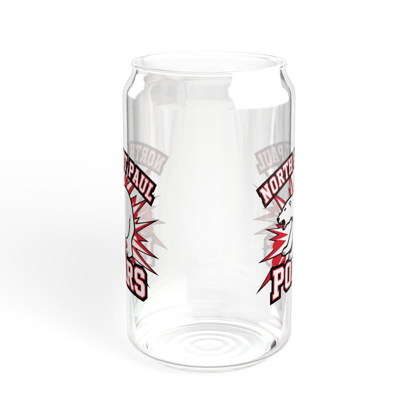 Sipper Glass, Eco-Friendly 16oz - North Saint Paul Polars Design