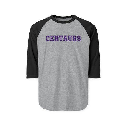 Brooklyn Center Centaurs Raglan Baseball Shirt — Vintage College Sports Tee