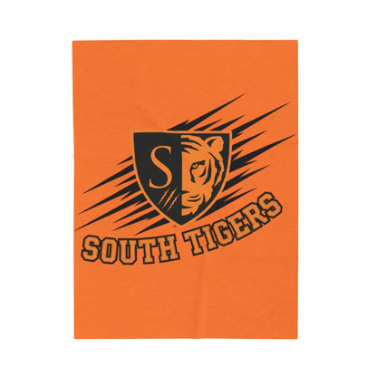 Minneapolis South Tigers Velveteen Blanket - Cozy and Loungey