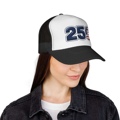 USA Trucker Hat – 250th Anniversary Patriotic Racing Style Cap