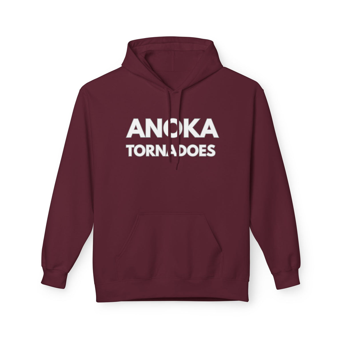 Anoka Tornadoes Hoodie — School Spirit Maroon Pullover