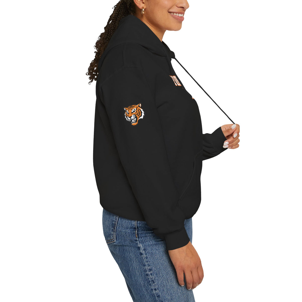 Hoodie — Farmington Tigers Pullover Hoodie (School Spirit Tiger Logo)