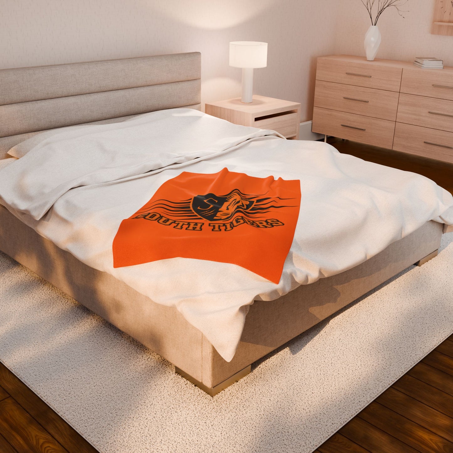 Minneapolis South Tigers Velveteen Blanket - Cozy and Loungey