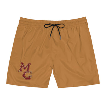 Maple Grove Crimson Stylish Men's Mid-Length Swim Shorts | Perfect for Summer Adventures