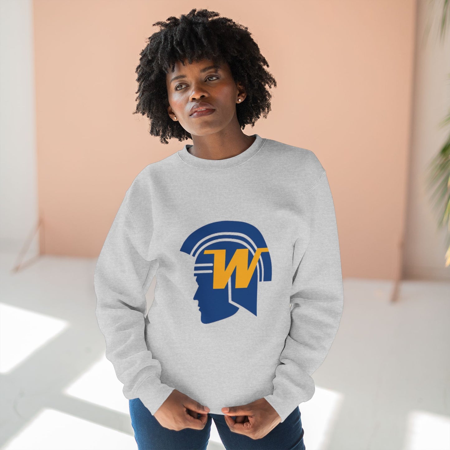 Unisex Crewneck Sweatshirt with Wayzata Trojans Design - Perfect for Sports Fans & Casual Wear