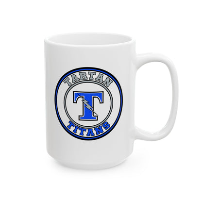 Tartan Titans Letter Ceramic Mug - 11oz & 15oz