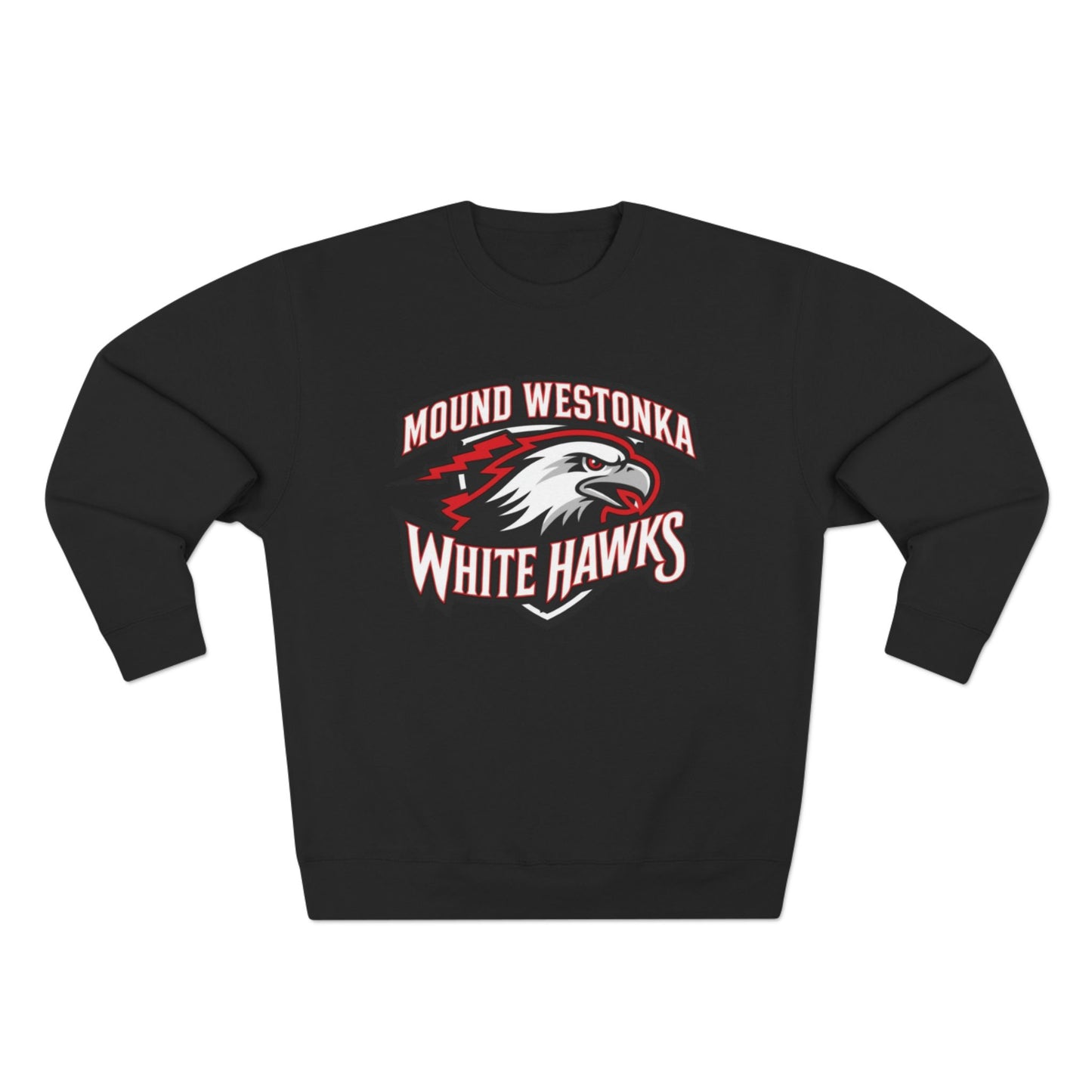 Mound Westonka White Hawks Unisex Crewneck Sweatshirt  - Cozy Everyday Wear