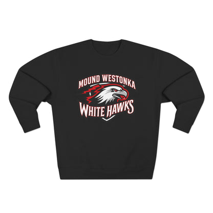 Mound Westonka White Hawks Unisex Crewneck Sweatshirt  - Cozy Everyday Wear