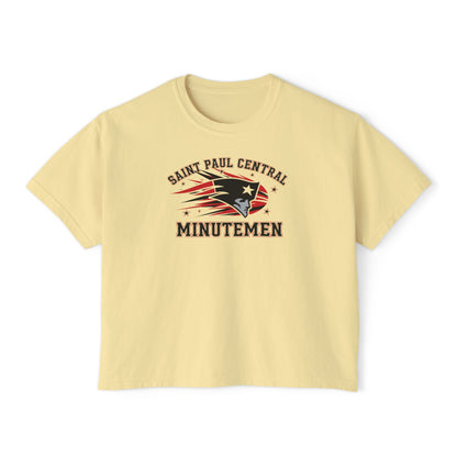 Saint Paul Central Minutemen Casual Women's Boxy Tee