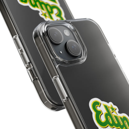 Custom Clear Phone Case with Edina Design - Stylish Protection for Your Smartphone