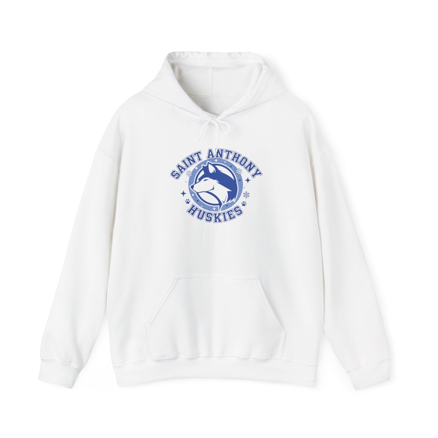 Saint Anthony Huskies Unisex Hooded Sweatshirt – Perfect for School Spirit and Casual Wear