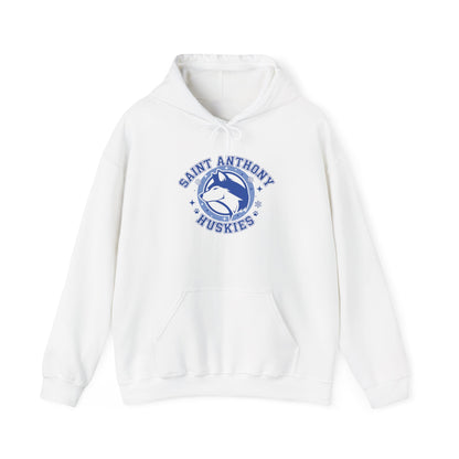 Saint Anthony Huskies Unisex Hooded Sweatshirt – Perfect for School Spirit and Casual Wear