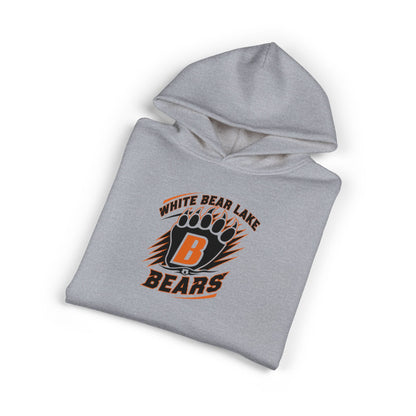 White Bear Lake Bears Hoodie — Retro Paw Logo Team Sweatshirt
