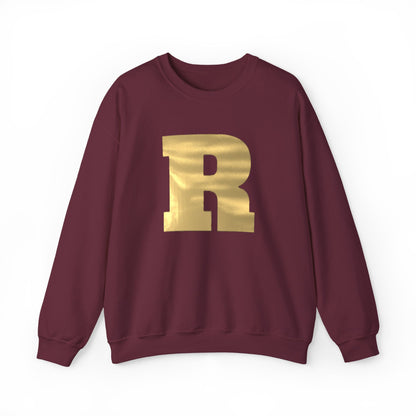 Minneapolis Roosevelt Teddies Metallic Gold I Maroon Crewneck Sweatshirt