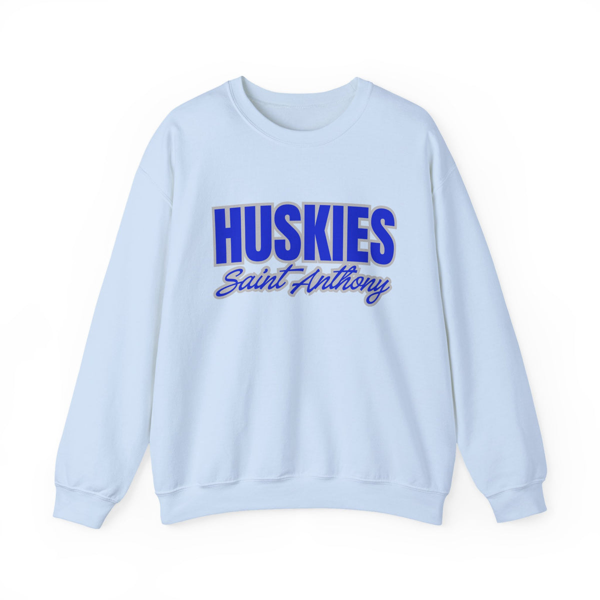 Saint Anthony Huskies Unisex Heavy Blend™ Crewneck Sweatshirt - Cozy Graphic Fashion